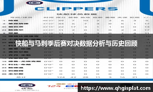 快船与马刺季后赛对决数据分析与历史回顾